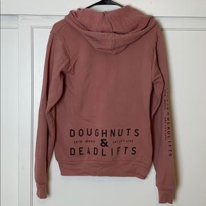 Doughnuts & Deadlifts “iron rose” zip-up hoodie